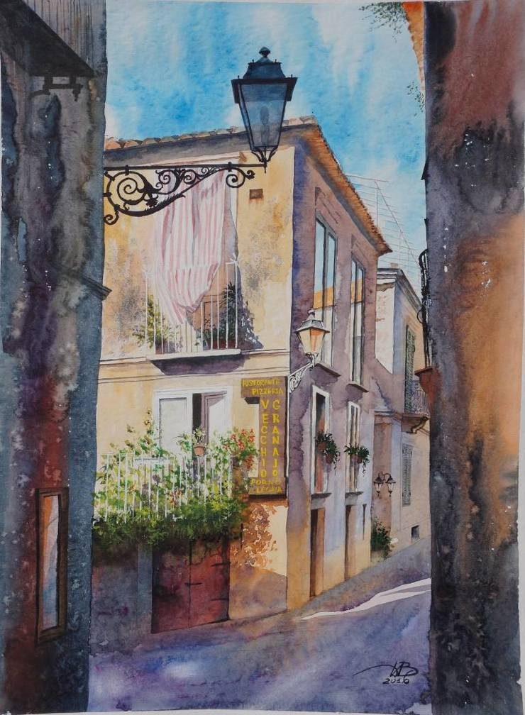 740x1008 European Cityscape Watercolor Paintings By Igor Dubovoy Designwrld - Cityscape Watercolor Painting