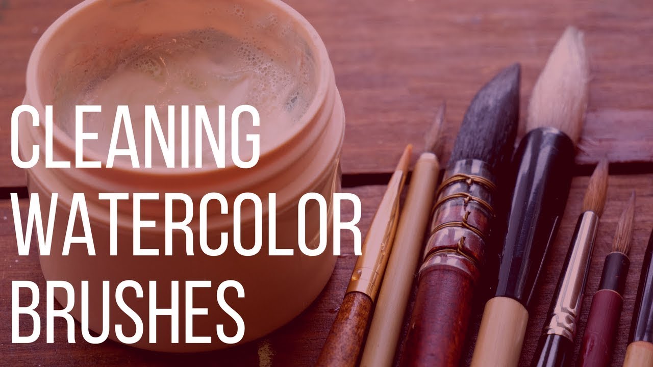 1280x720 Cleaning Watercolor Brushes - Cleaning Watercolor Brushes
