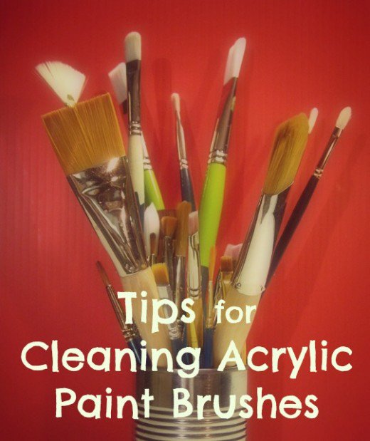 520x619 Tips For Cleaning Acrylic Paint Brushes Feltmagnet - Cleaning Watercolor Brushes