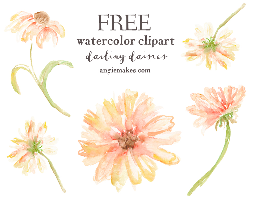 890x715 Free Watercolor Clip Art - Clipart Watercolor Flowers