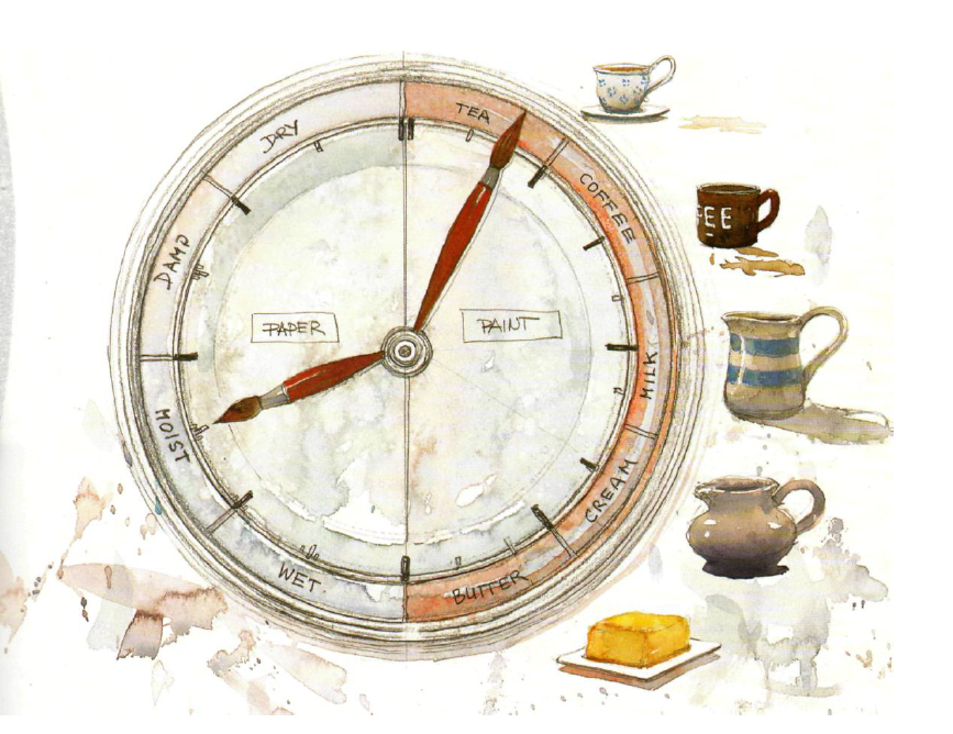 867x668 Masterclasses With Daniel Marshall Al Kline Watercolors - Clock Watercolor