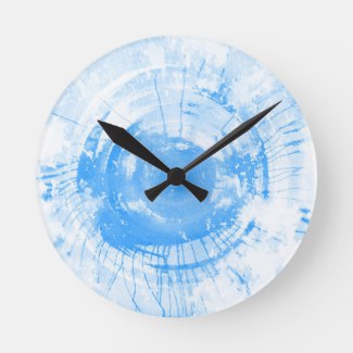 325x325 Abstract Blue Watercolor Background Wall Clocks Watercolor Home - Clock Watercolor