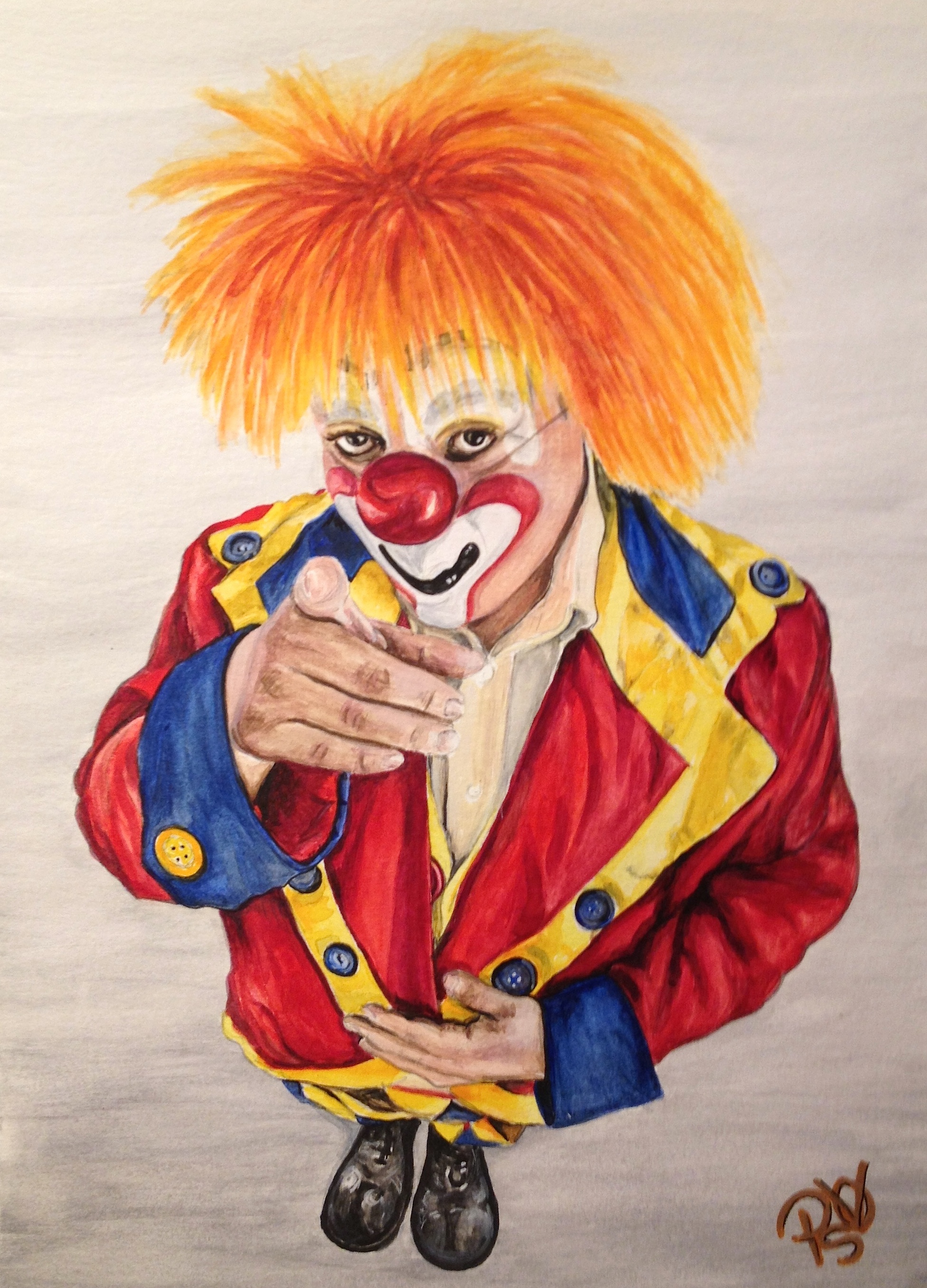 1952x2713 Watercolor Clown - Clown Watercolor
