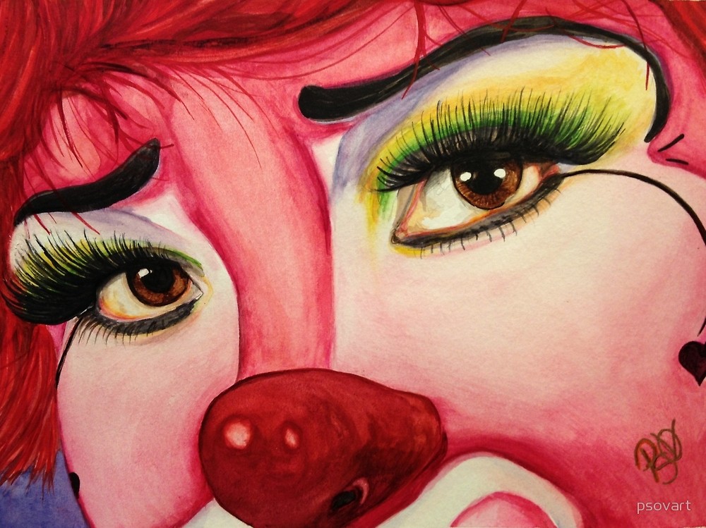 1000x749 Watercolor Clown - Clown Watercolor