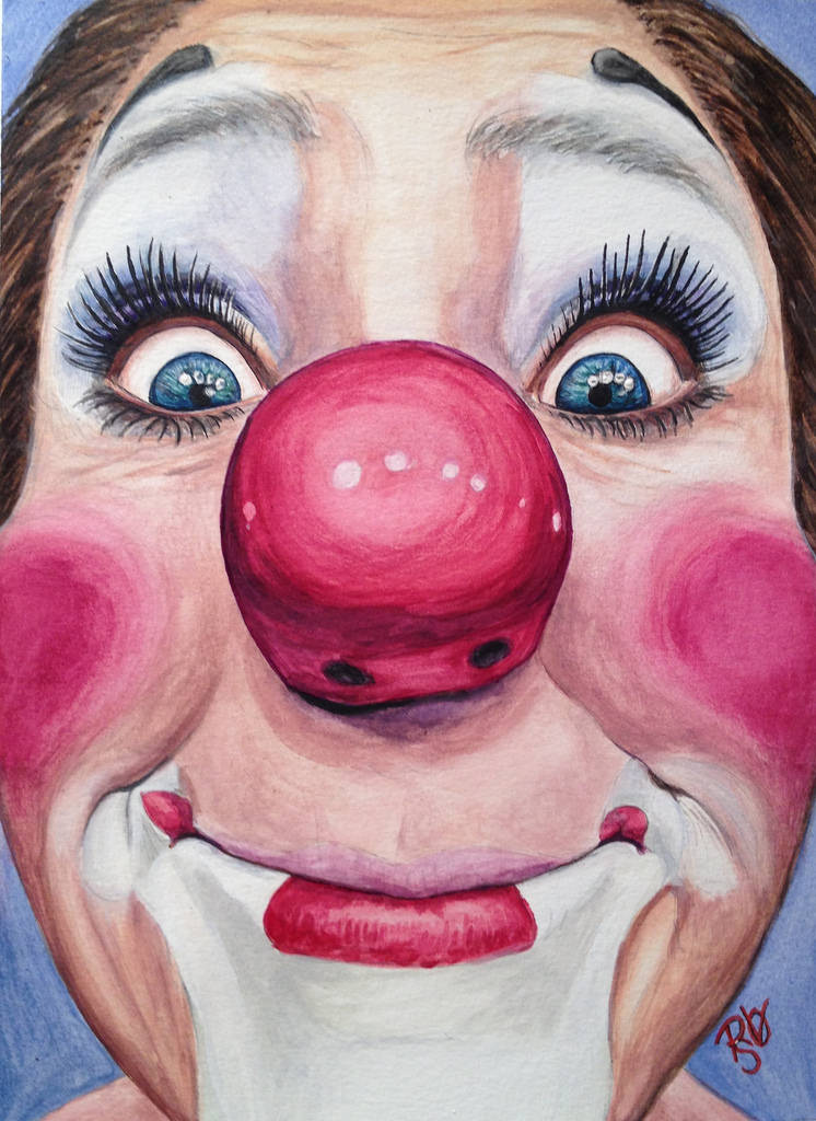 746x1024 Watercolor Clown - Clown Watercolor
