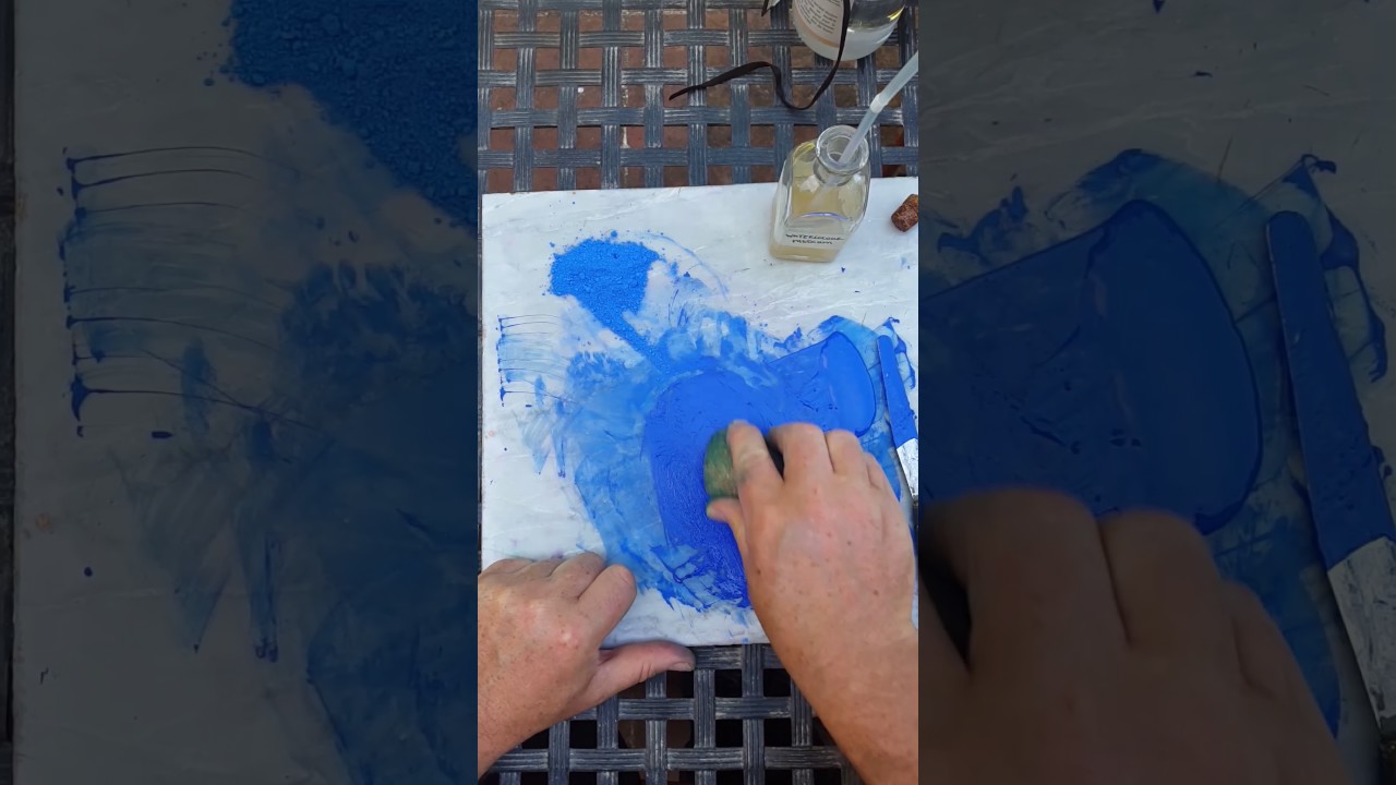 1280x720 Making Cobalt Blue Watercolor Paint. - Cobalt Blue Watercolor