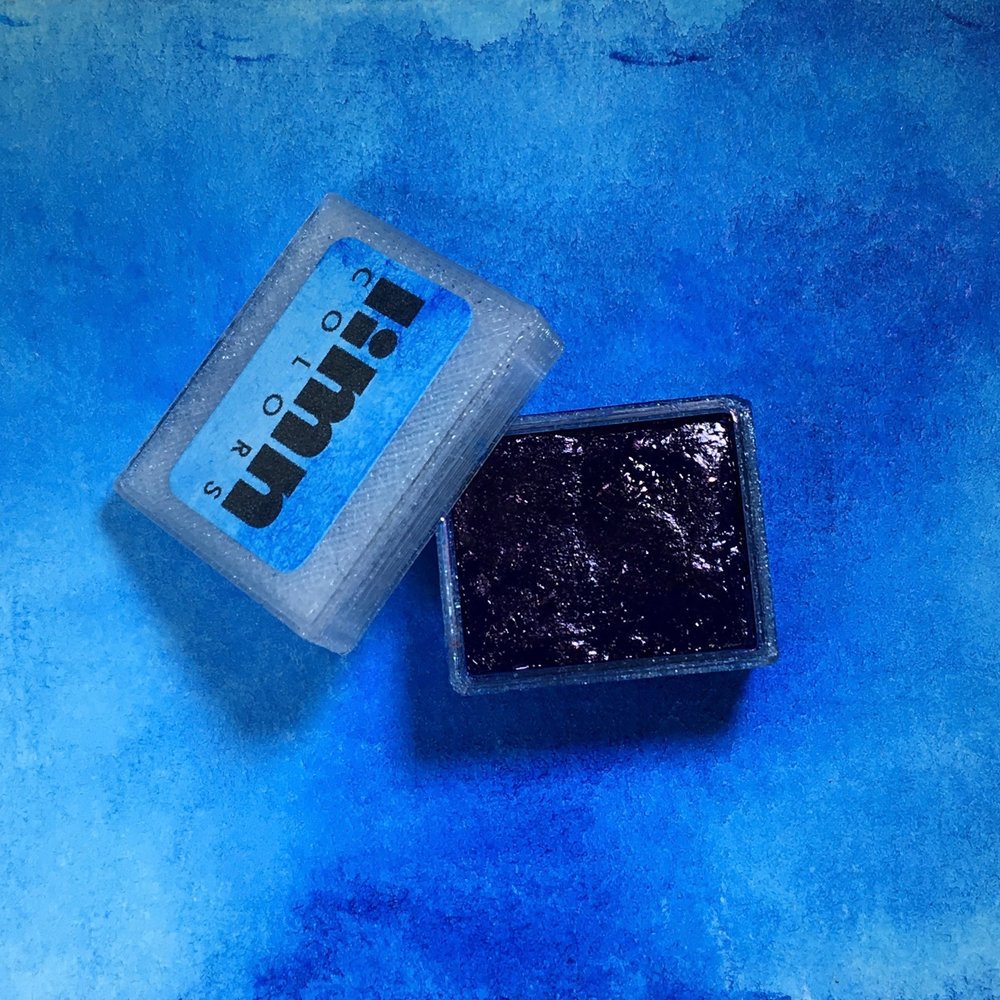 1000x1000 Phthalo Blue Watercolor Paint (Half Pan) Limn Colors - Cobalt Blue Watercolor