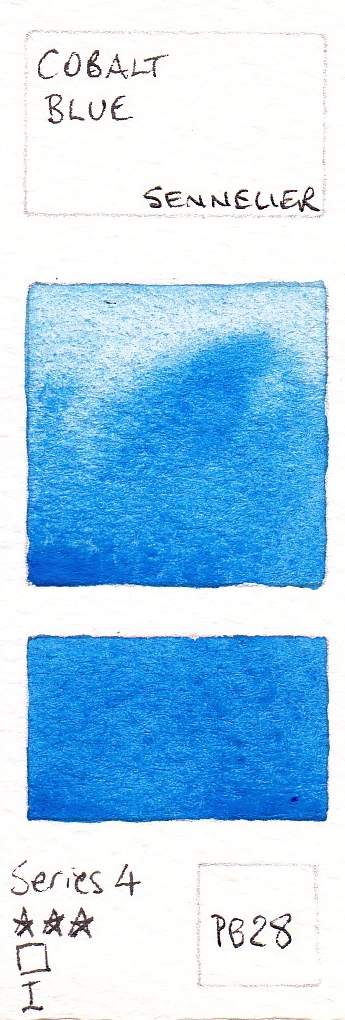 345x1020 Blue Watercolour Swatches - Cobalt Blue Watercolor