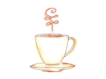 360x270 Illustration Coffee Jill Zielinski Designs - Coffee Cup Watercolor