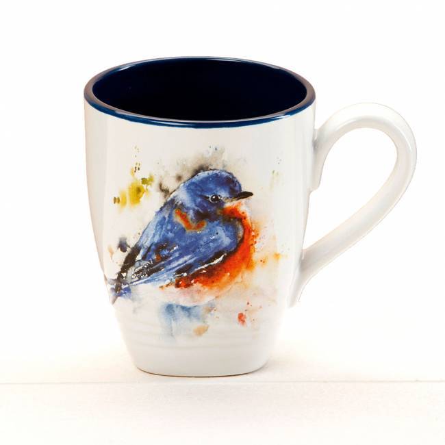 650x650 Watercolor Bluebird Coffee Mug - Coffee Watercolor