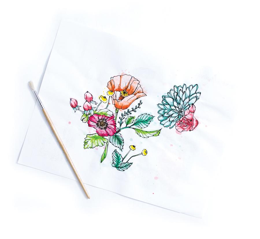 900x827 Color Splash Watercolor Pencils London Porter Designs - Color Splash Watercolor