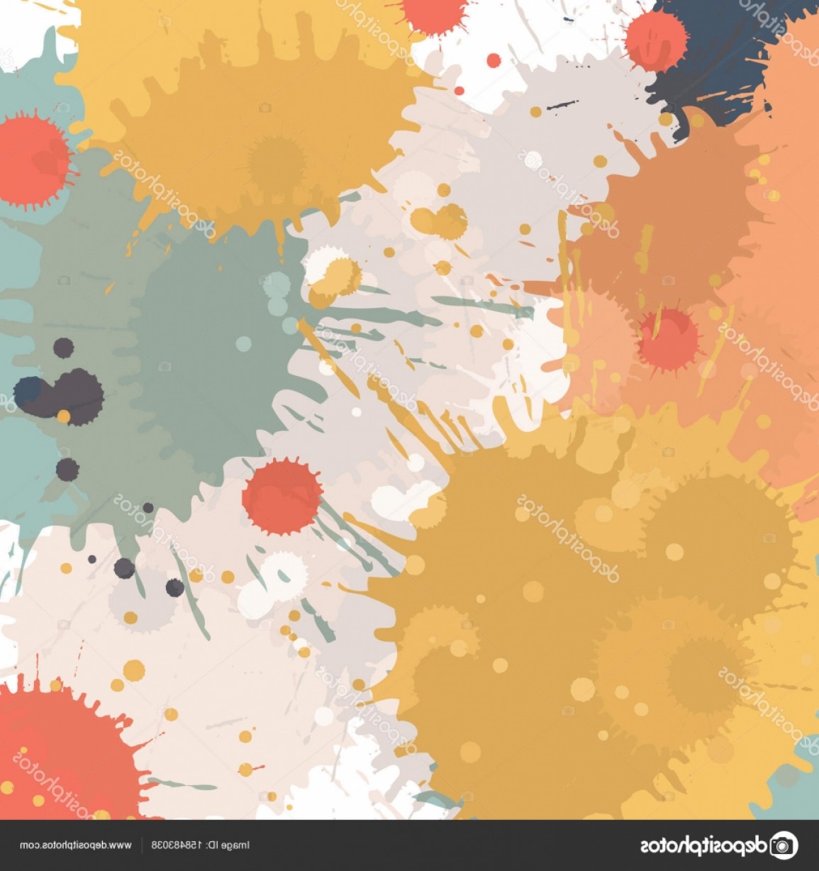 1155x1228 Stock Illustration Color Splash Watercolor Vector Abstract Lazttweet - Color Splash Watercolor