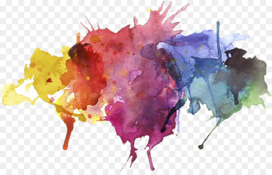 900x580 Watercolor Painting - Color Splash Watercolor