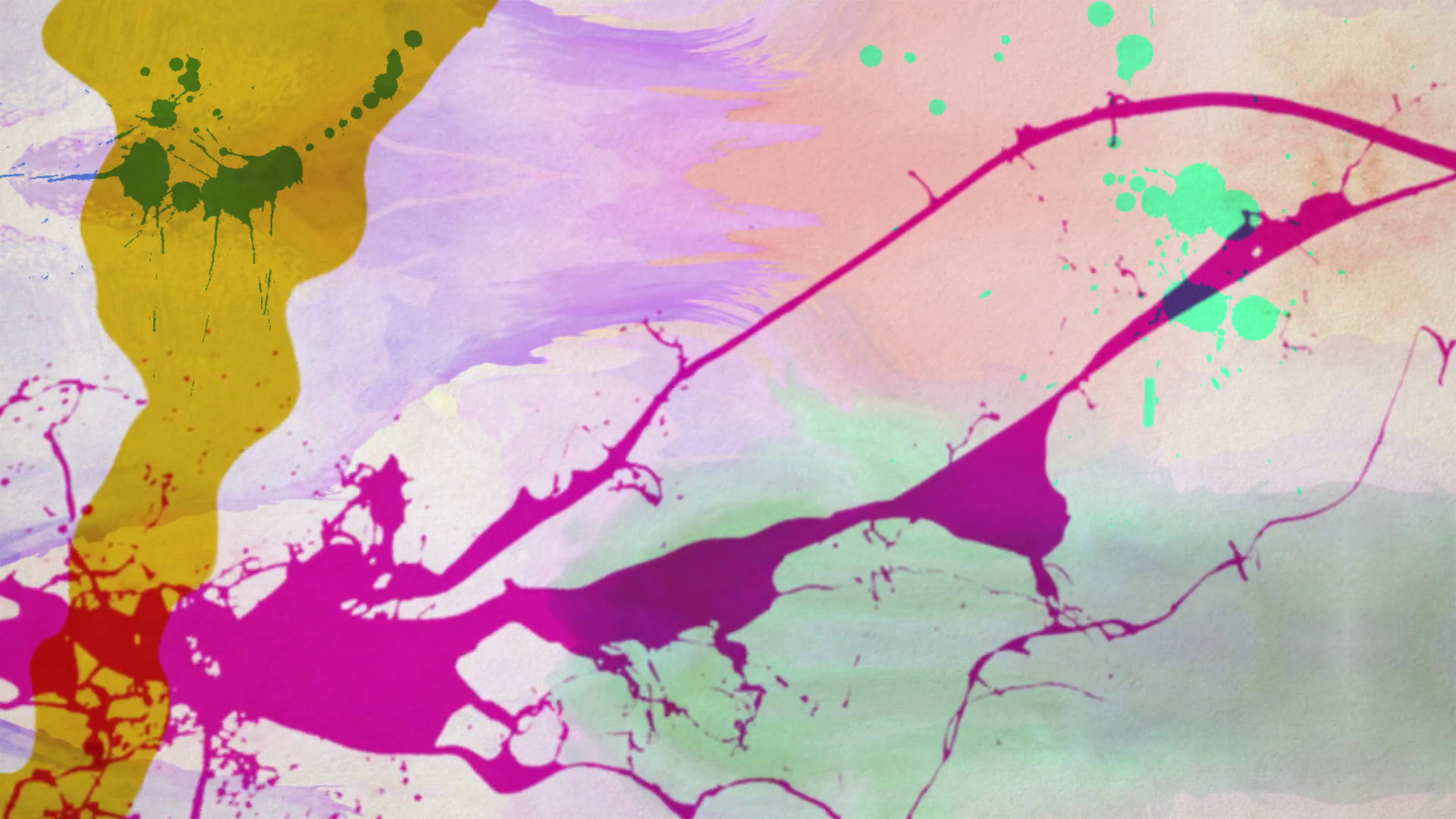 1920x1080 Seamless Animation Of Color Painting Or Watercolor Splatter And - Color Watercolor