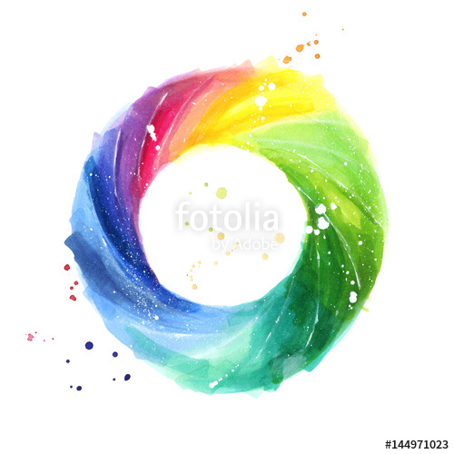 Color Wheel For Watercolor Painting