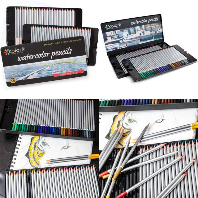 640x640 Colore Watercolor Pencils Water Soluble Drawing Pencil For Art Pro - Colore Watercolor Pencils