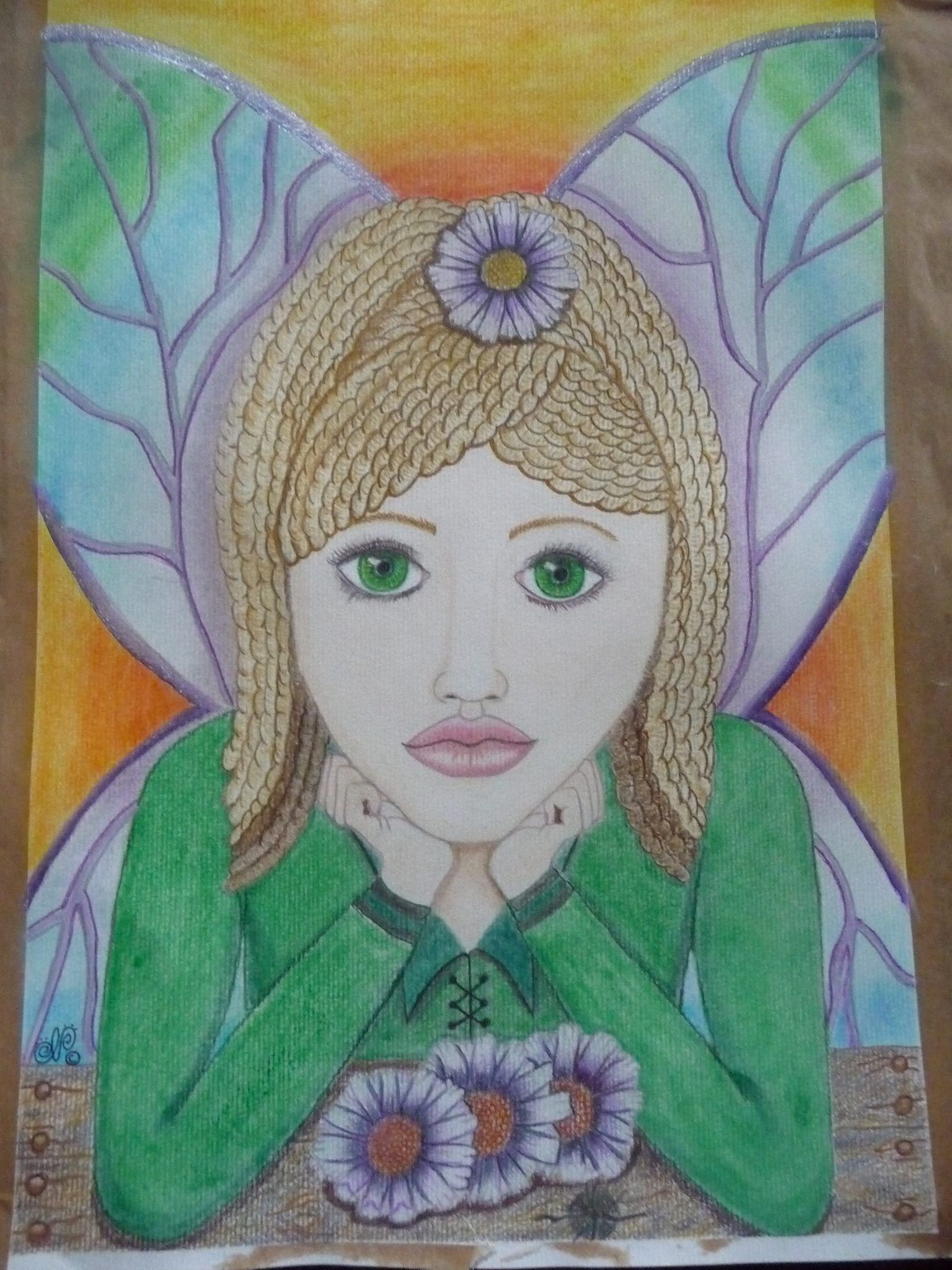 1536x2048 Princess Pout. Watercolor, Colored Pencil And Chalk Pastel On - Colored Pencil On Watercolor Paper