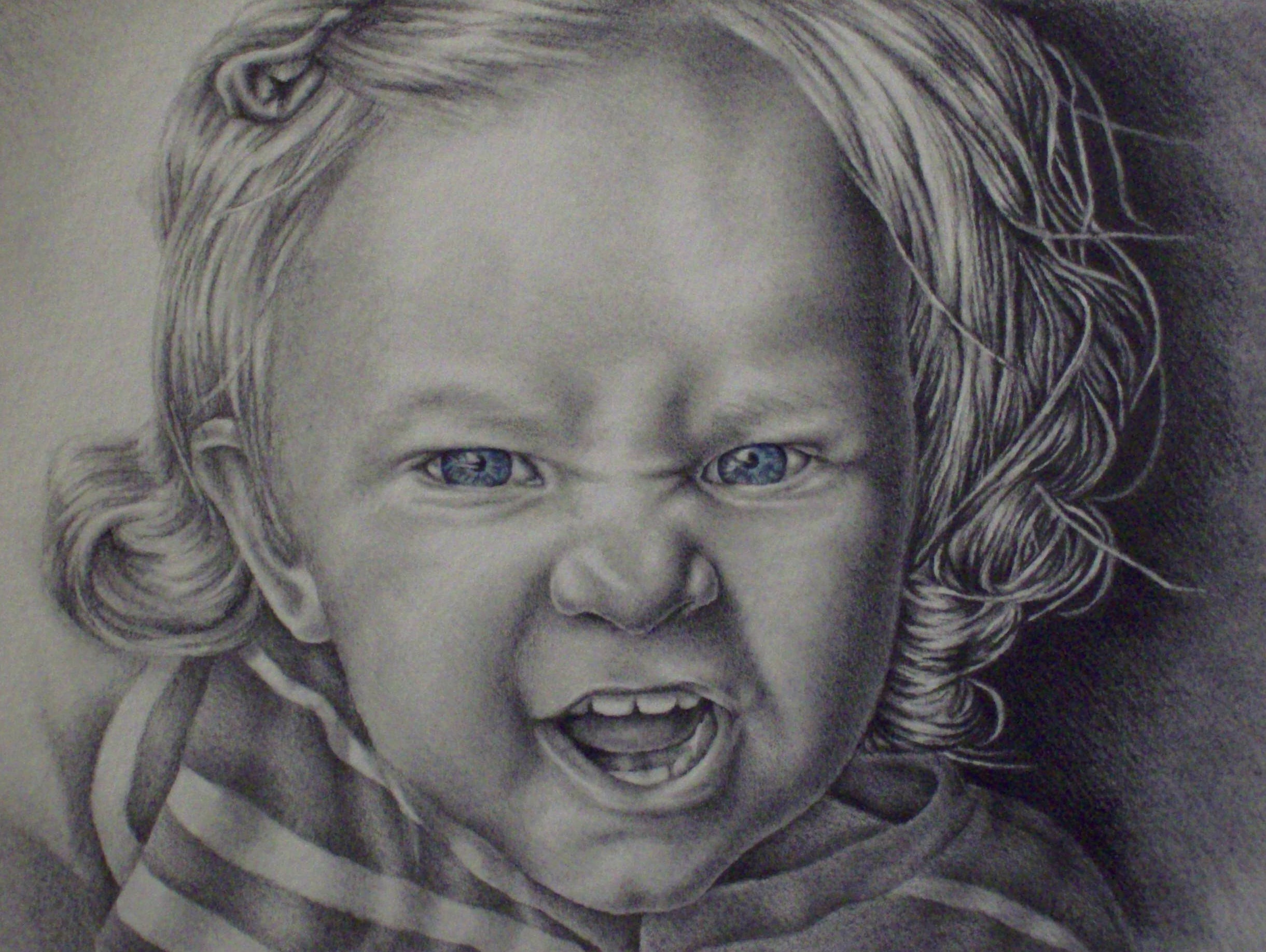 2441x1837 Throw Back Thursday Portrait Drawing Of The Little Lioness Pet - Colored Pencil On Watercolor Paper