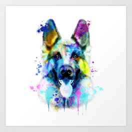 264x264 Colorful Watercolor Art Prints Society6 - Colorful Watercolor Paintings