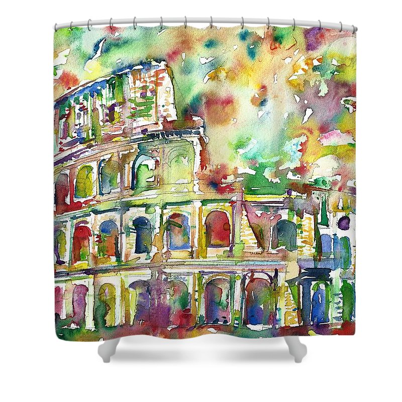 800x800 Colosseum - Colosseum Watercolor