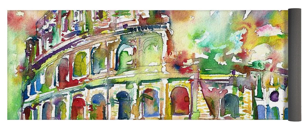 1171x500 Colosseum - Colosseum Watercolor