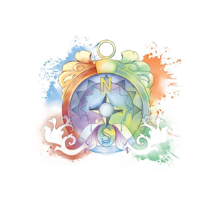 700x700 Watercolor Compass Temporary Tattoo Taintedtats - Compass Watercolor