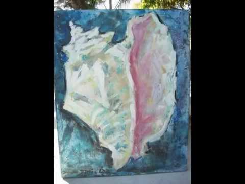 480x360 Painting Conch Shell By Denise Justice - Conch Shell Watercolor