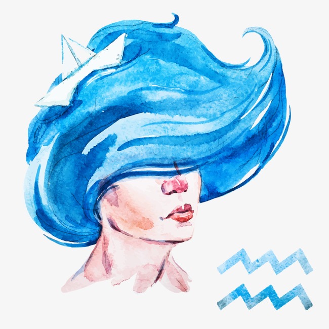 650x650 Aquarius, Constellation, Watercolor Png And Vector For Free Download - Constellation Watercolor