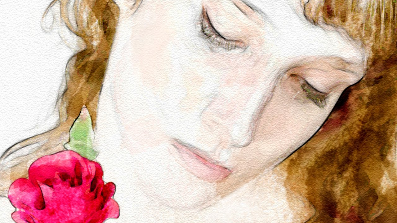 1280x720 Photoshop Tutorial How To Make A Beautiful, Watercolor Portrait - Convert Image To Watercolor