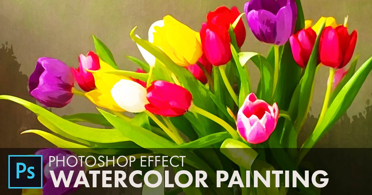 1200x630 How To Create A Watercolor Painting Effect In Photoshop - Convert Photo To Watercolor