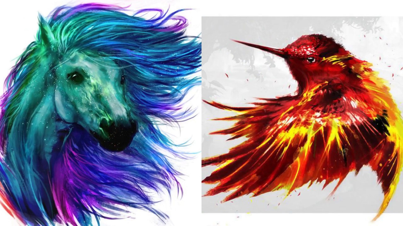 1280x720 Amazing Painting With Watercolor By Creative Shimhaq98 ( Creative - Cool Watercolor Painting Ideas