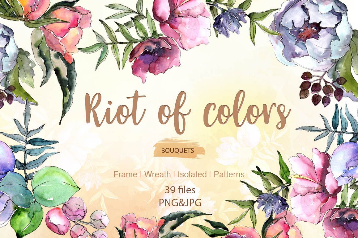 1158x772 Cool Bouquets Flowers Png Watercolor Set - Cool Watercolor Pictures