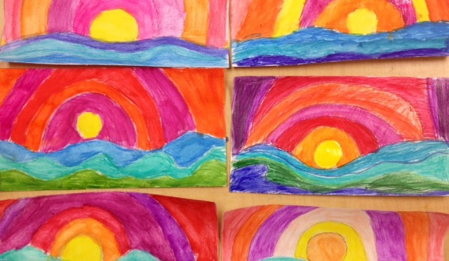 640x372 Fifth Grade Warmcool Watercolor Landscapes - Cool Watercolor Pictures