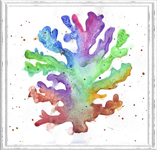 523x500 Sea Coral Watercolor Painting Handmade - Coral Watercolor Painting