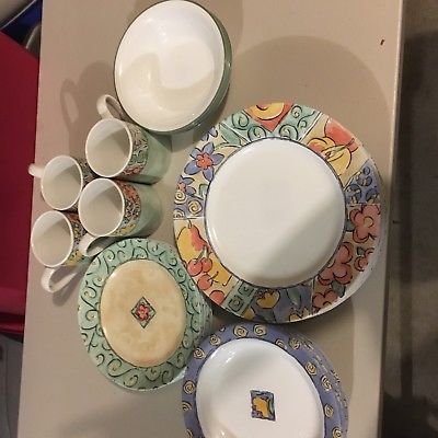 400x400 Corelle Impressions Watercolors 16 Piece Dinnerware Set - Corelle Watercolors