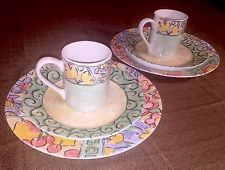 225x170 Set 2 Corelle Impressions Luncheon Plates Watercolors Pattern 8.5 - Corelle Watercolors