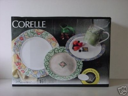 440x330 51 Corelle Watercolors Dinnerware, Corelle Callaway 16 Piece - Corelle Watercolors