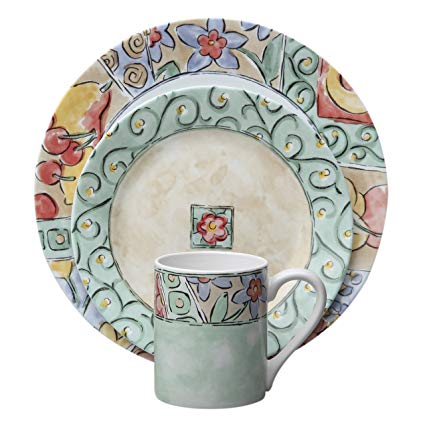 425x425 Corelle Impressions 16 Piece Dinnerware Set - Corelle Watercolors