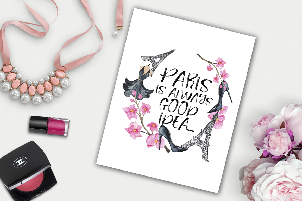 1160x772 Fashion Amp Cosmetic Watercolor Collection By Tanya Kart - Cosmetic Watercolor