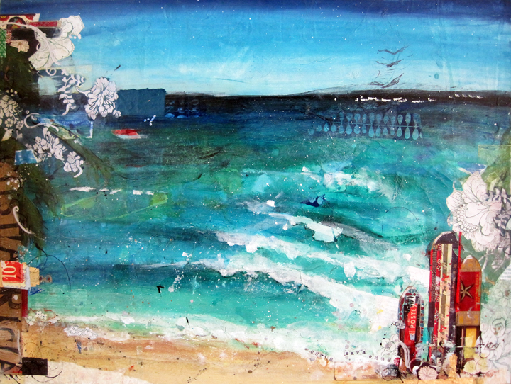 720x542 Costa Rica Painting, Mixed Media On Canvas By Kellie Day - Costa Rica Watercolor