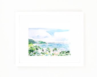 340x270 Costa Rica Art Print Etsy - Costa Rica Watercolor