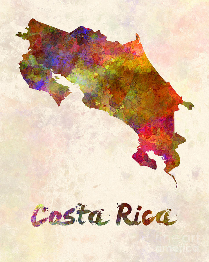 720x900 Costa Rica In Watercolor Painting By Pablo Romero - Costa Rica Watercolor