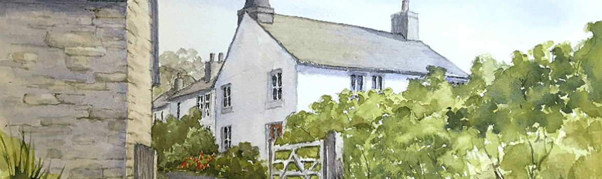 1176x350 How To Paint A Watercolour Cottage Scene - Cottage Watercolor