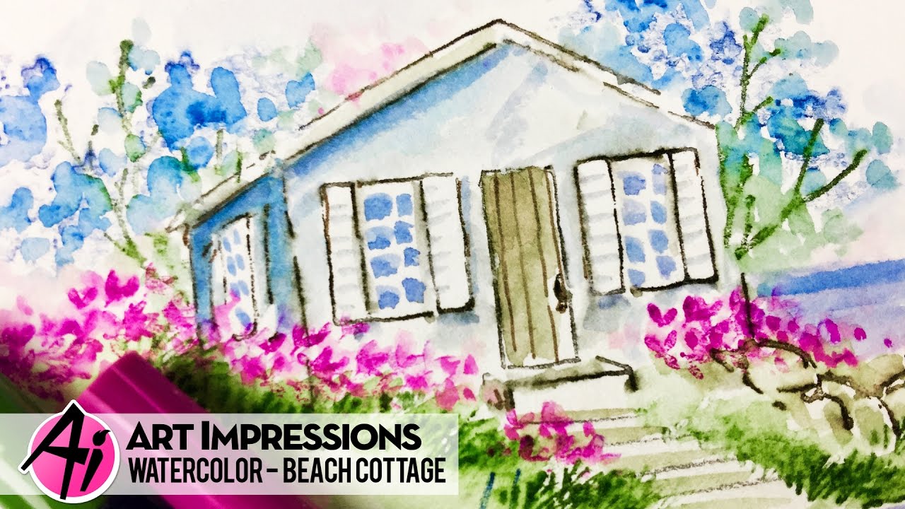 1280x720 Ai Watercolor - Cottage Watercolor