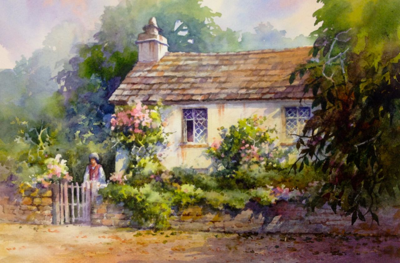1280x842 The Dove Cottage In Grasmere England Roland Lee - Cottage Watercolor