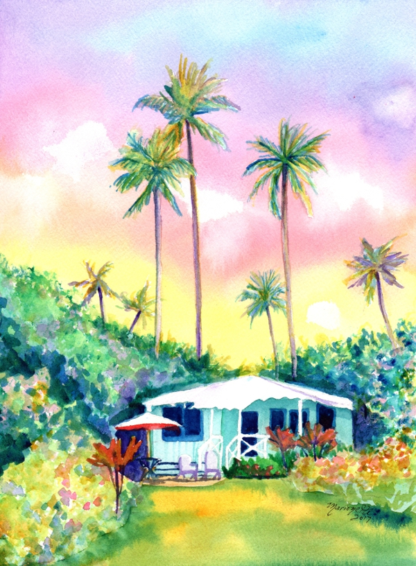 600x816 Watercolor Class - Cottage Watercolor