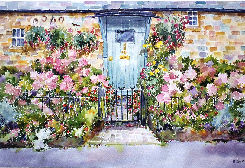 Cottage Watercolor at PaintingValley.com | Explore collection of ...