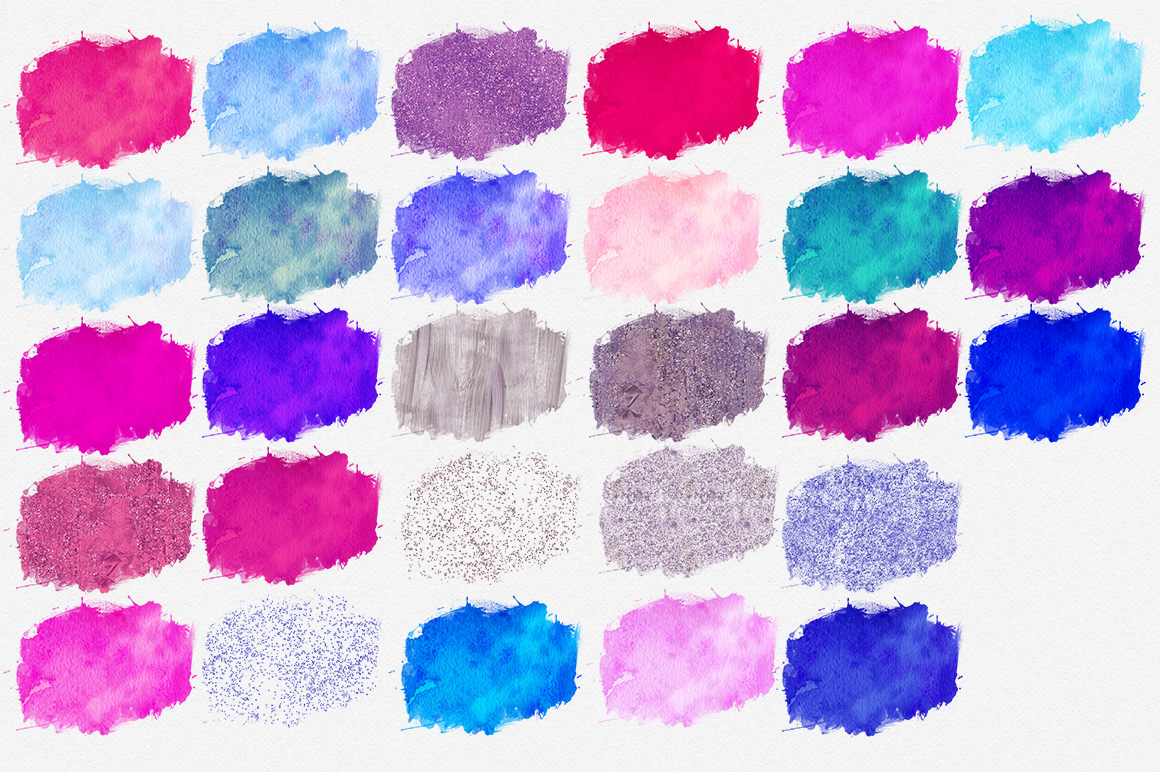 1160x772 Cotton Candy Watercolor Paint Splash Brush Strokes Amp Confetti By - Cotton Candy Watercolor