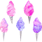 174x173 Cotton Candy Giftwrap - Cotton Candy Watercolor