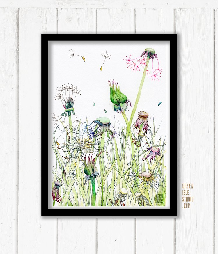 749x873 Cotton Candy, Watercolor Print - Cotton Candy Watercolor